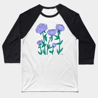 Peonies Baseball T-Shirt